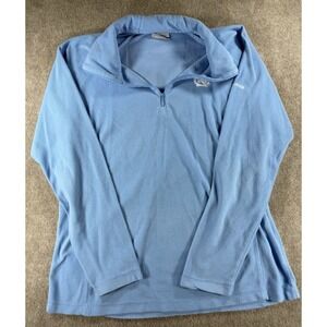 Columbia UNC Tar Heels 1/4‎ Zip Fleece Pullover Blue Jacket North Carolina